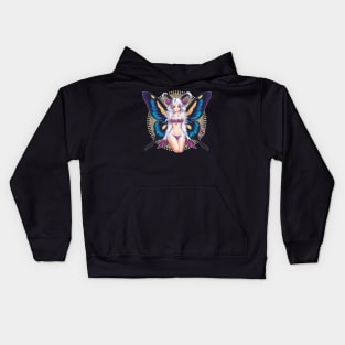 Moth Girl anime, cute giant monster kawaii anime tee Kids Hoodie